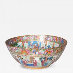 Chinese Export Rose Mandarin Punch Bowl - 4648488