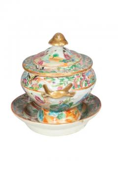 Chinese Export Rose Mandarin Sauce Tureen And Underplate - 4137784