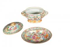 Chinese Export Rose Mandarin Sauce Tureen And Underplate - 4137808