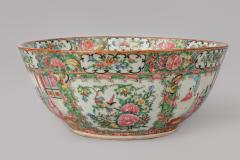 Chinese Export Rose Medallion Punch Bowl - 780038