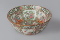 Chinese Export Rose Medallion Punch Bowl - 780041