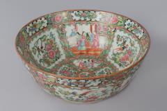 Chinese Export Rose Medallion Punch Bowl - 780042