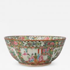 Chinese Export Rose Medallion Punch Bowl - 843804