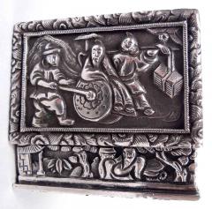 Chinese Export Silver Vinaigrette by Canton Retailer Cutshing - 4337190