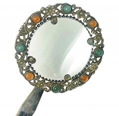 Chinese Export Silver and Jade Magnifying Glass C 1890 - 3438204