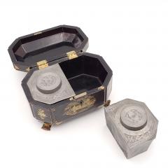 Chinese Export Tea Caddy circa 1840 - 3446677