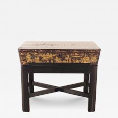 Chinese Export Work Box on Later Custom Stand 19th century - 4010275