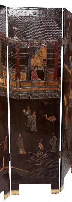 Chinese Four Fold Screen - 4479323