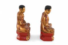 Chinese Gold Wooden Buddha Statues - 4520082