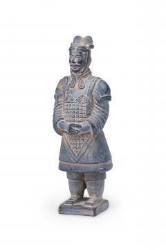 Chinese Gray Ceramic Figure Depicting a Dignitary - 4675120