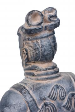 Chinese Gray Ceramic Figure Depicting a Dignitary - 4675127