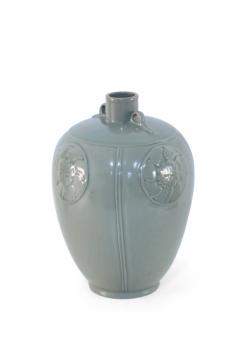 Chinese Gray Incised Meiping Porcelain Vase - 4321141