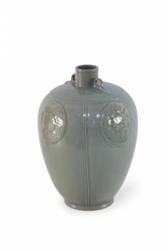 Chinese Gray Incised Meiping Porcelain Vase - 4321145