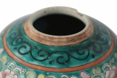 Chinese Green Floral Scrolling Design Ginger Jar Vases - 4671098