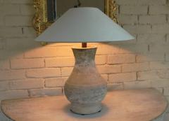 Chinese Han Dynasty Period Unglazed Vase as Table Lamp - 582452