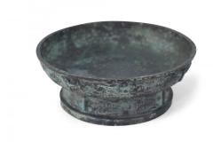 Chinese Han Dynasty Style Patinated Bronze Shallow Bowl - 4408927
