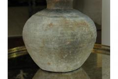 Chinese Han Dynasty Unglazed Belly Jar As Table Lamp - 696728