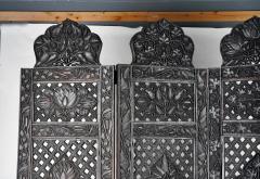 Chinese Intricately Carved Hardwood Screen - 2057251