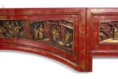 Chinese Lacquered Carved Wall Plaque - 4321535