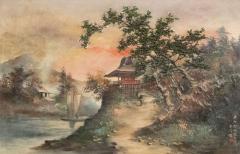 Chinese Landscape of House by a River - 4539403