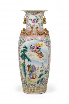 Chinese Large floor vase with Scenic Depiction - 4656652