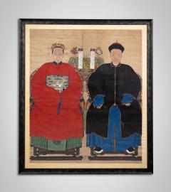 Chinese Late Qing Period Framed Ancestor Portrait - 3941001
