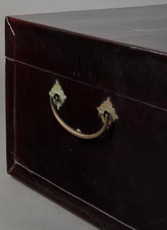 Chinese Leather Traveling Trunk - 4386405