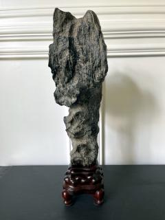 Chinese Lingbi Scholar Stone on Display Stand - 2114298