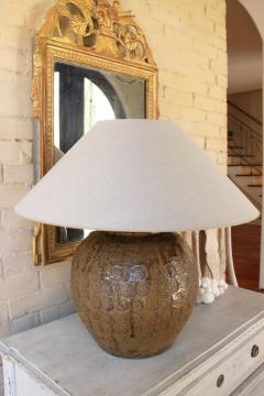 Chinese Ming Dynasty Glazed Belly Jar as Table Lamp - 2846752