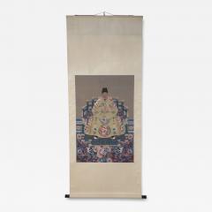 Chinese Ming Dynasty Style Paper and Silk King Portrait Hanging Scrolls - 4412675
