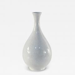 Chinese Off White Crackle Finish Teardrop Porcelain Vase - 4412639