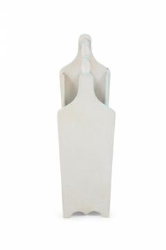 Chinese Painted White Wooden Magazine Rack - 4520695