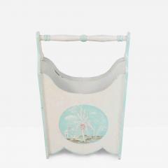 Chinese Painted White Wooden Magazine Rack - 4522937