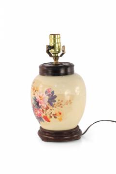 Chinese Pale Yellow and Colorful Floral Porcelain Table Lamp - 4671527