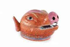 Chinese Pig Head Shaped Porcelain Tureen - 4199001