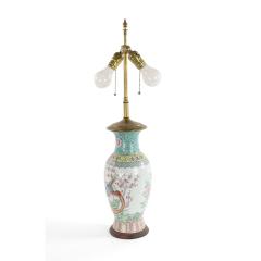 Chinese Porcelain Bird Motif Table Lamp - 4735052