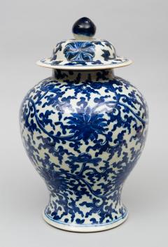 Chinese Porcelain Blue and White Baluster Vase and Lid - 267306
