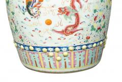Chinese Porcelain Garden Barrel - 4145643