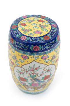 Chinese Porcelain Garden Floral Seat - 4660748