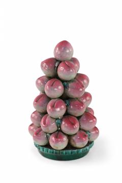 Chinese Porcelain Peach Altar Tribute Sculpture - 4408504
