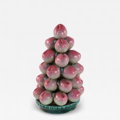 Chinese Porcelain Peach Altar Tribute Sculpture - 4412484
