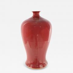 Chinese Porcelain Pomegranate Red Glazed Meiping Vase - 4412613