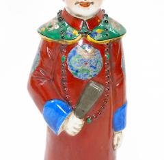 Chinese Porcelain Qing Emperor Decorative Figure - 3534869