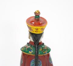 Chinese Porcelain Qing Emperor Decorative Figure - 3534873