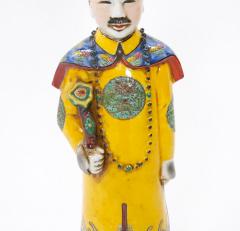 Chinese Porcelain Qing Emperor Decorative Figure - 3534876