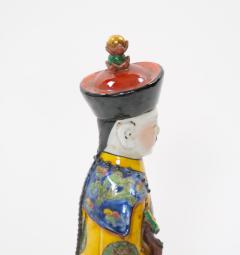 Chinese Porcelain Qing Emperor Decorative Figure - 3534877