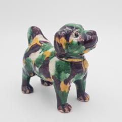 Chinese Porcelain Spinach Glazed Dog - 4394334