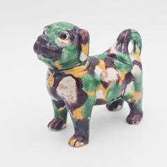 Chinese Porcelain Spinach Glazed Dog - 4394343