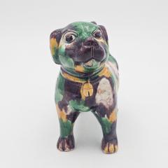 Chinese Porcelain Spinach Glazed Dog - 4394344