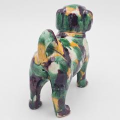 Chinese Porcelain Spinach Glazed Dog - 4394346